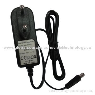 16V 1A AC/DC Switching Adapter/Power Supply with EU Plug, 2.1 x 5.5 x 9.5mm DC Jacket